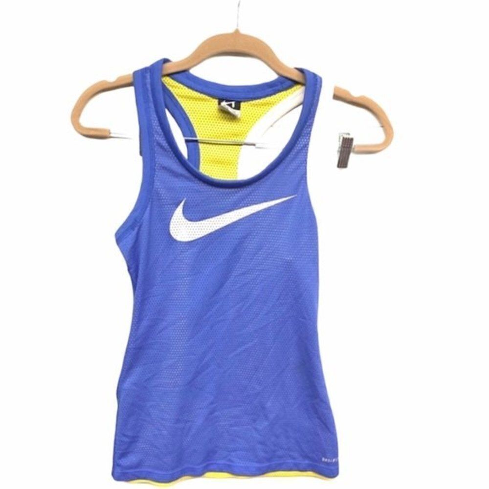 NIKE tank top womens reversible neon racerback tank top xsmall